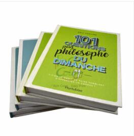 How are hardcover books printed?